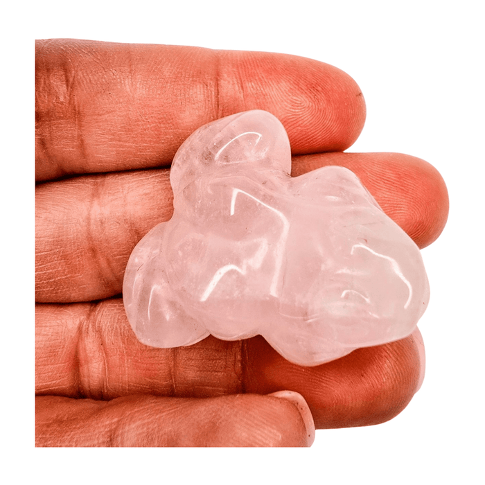 Rose Quartz Frog - Small