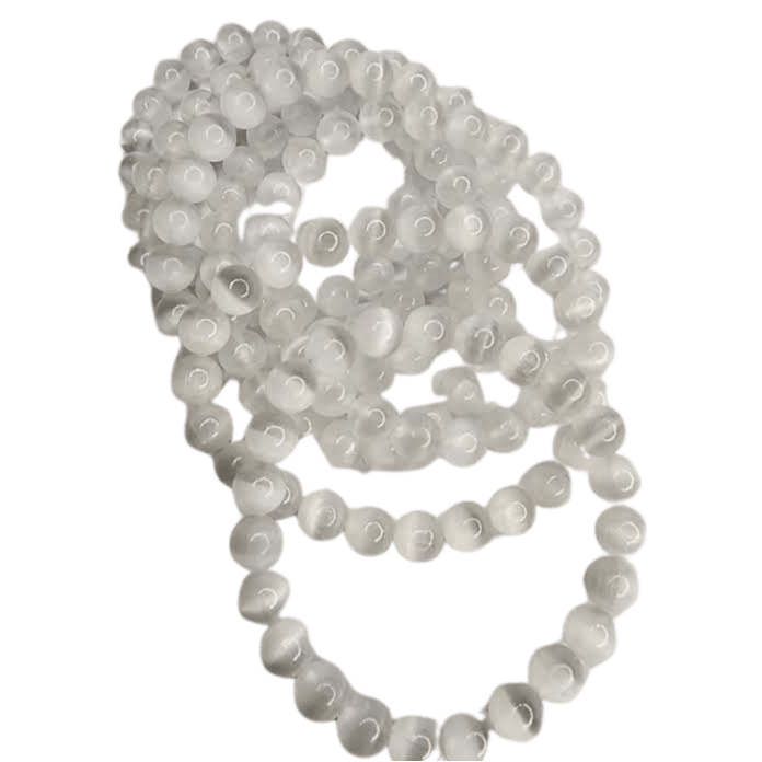Selenite Bracelet (7mm Beads)