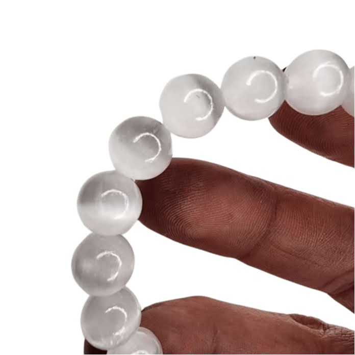 Selenite Bracelet (7mm Beads)