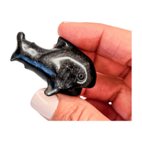 Silver Sheen Obsidian Shark