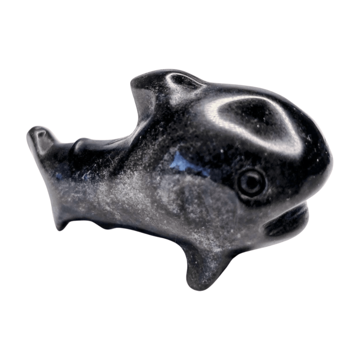 Silver Sheen Obsidian Shark