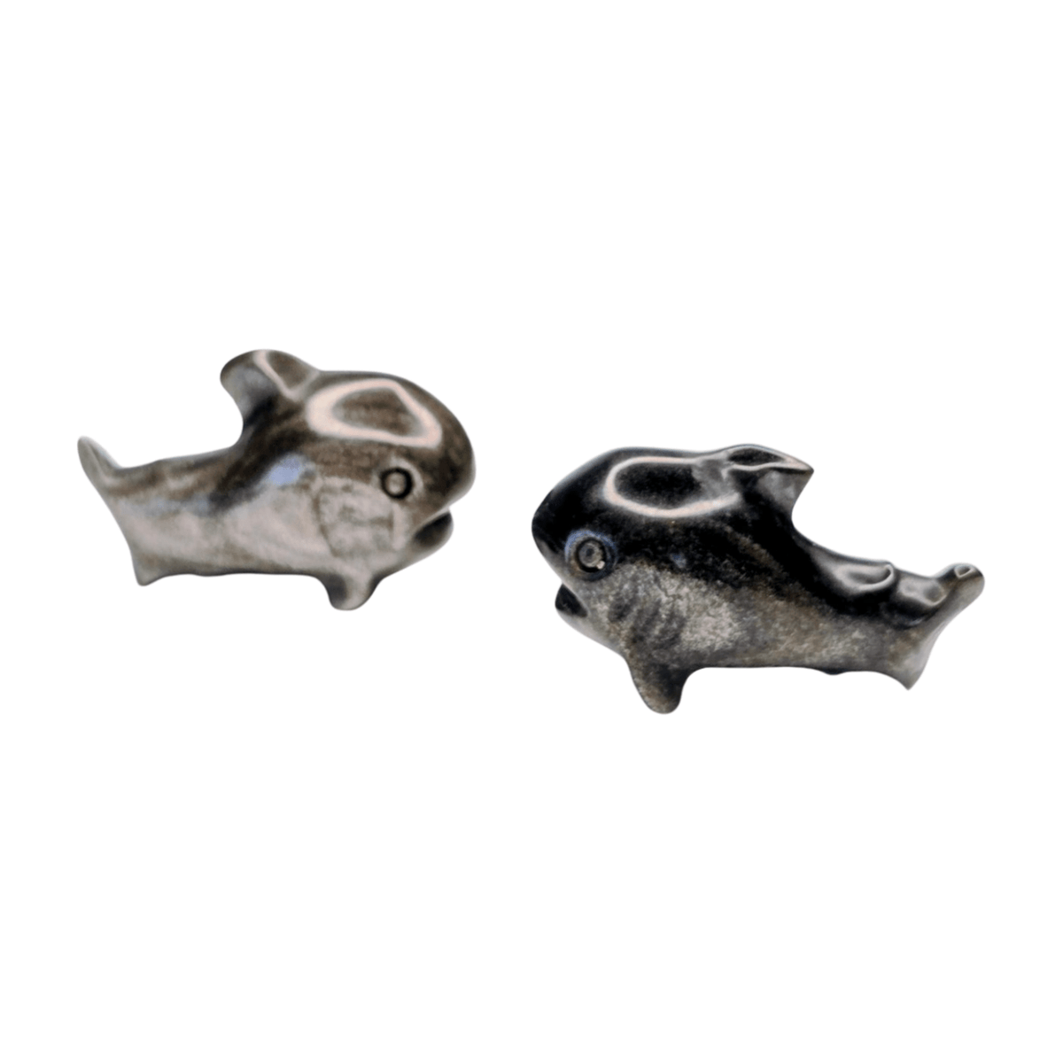 Silver Sheen Obsidian Shark