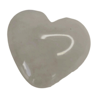 White Calcite Heart