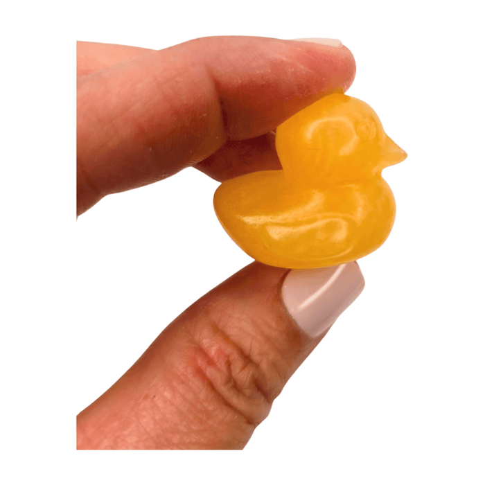 Yellow Calcite Duck - Baby