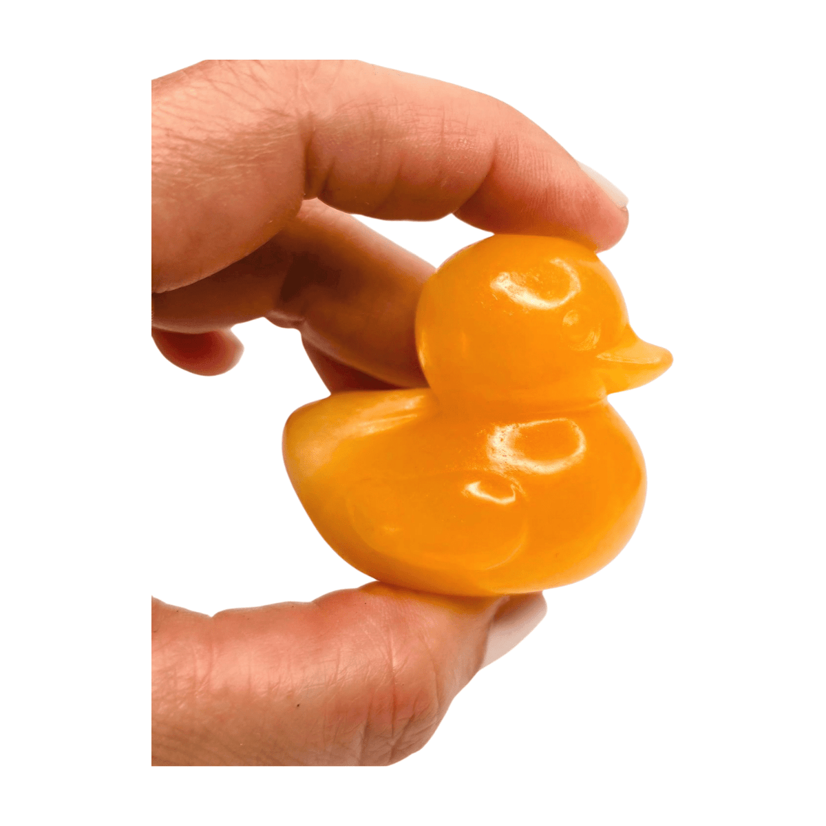Yellow Calcite Duck - Mama