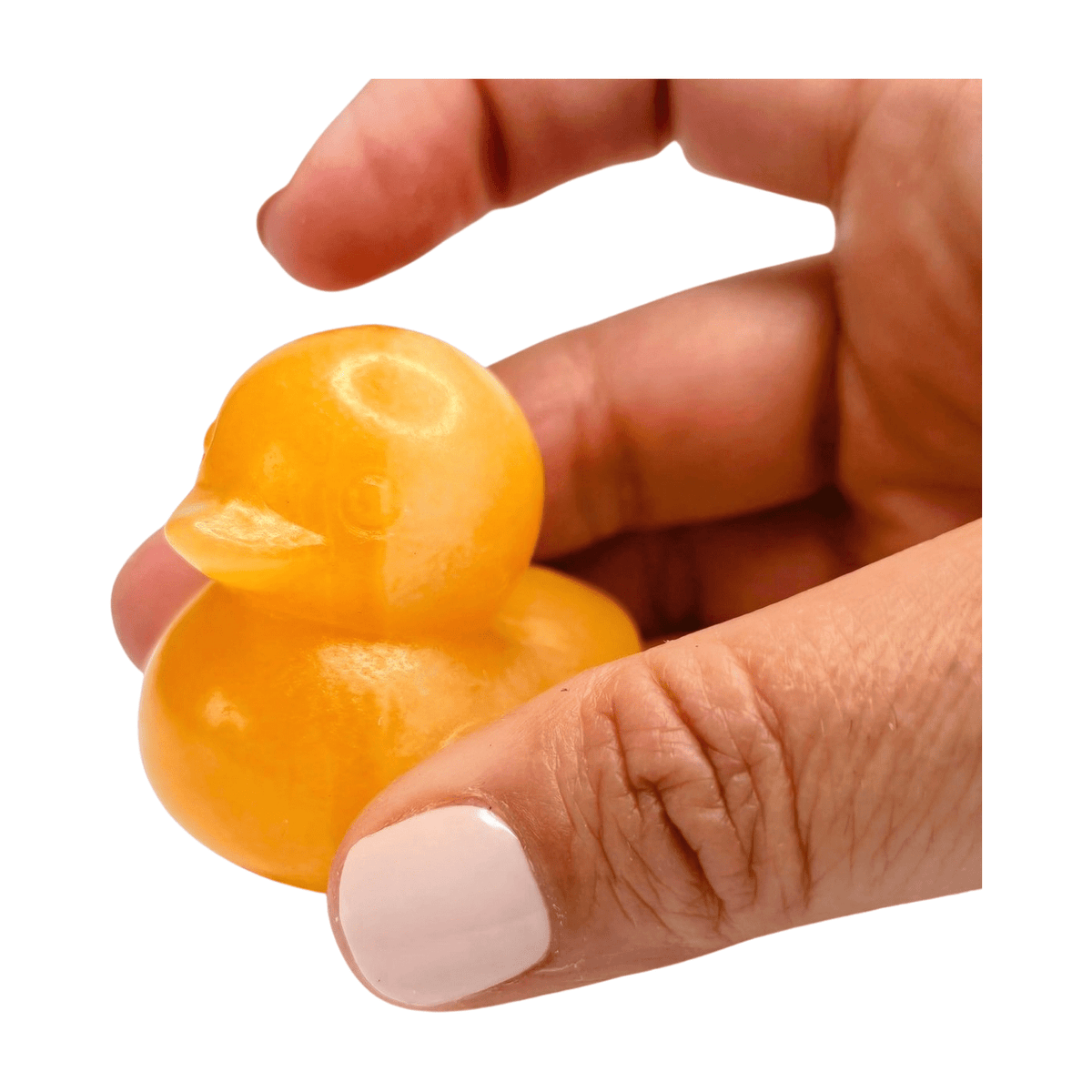 Yellow Calcite Duck - Mama