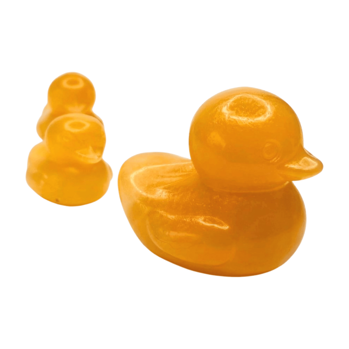 Yellow Calcite Duck - Mama