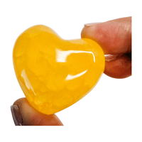 Yellow Calcite Heart - Small