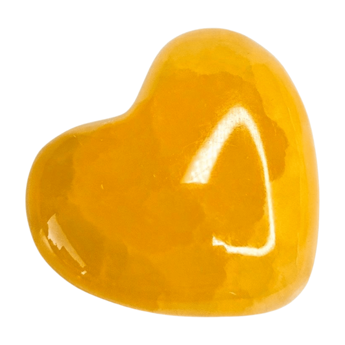 Yellow Calcite Heart - Small