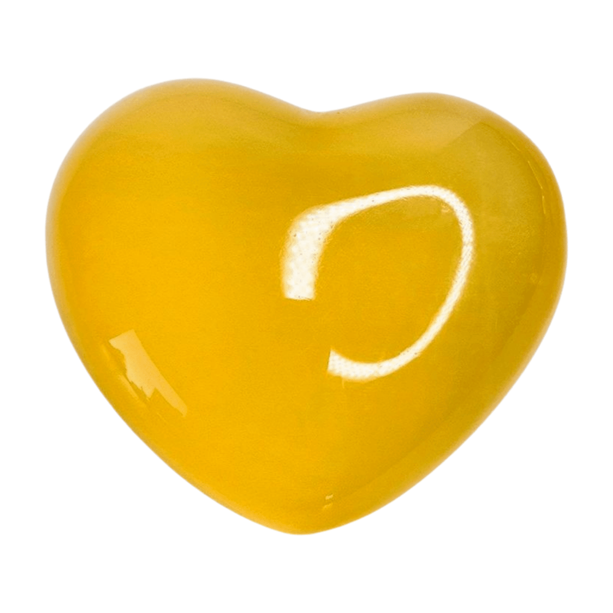 Yellow Calcite Heart - Small