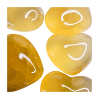 Yellow Calcite Heart - Small