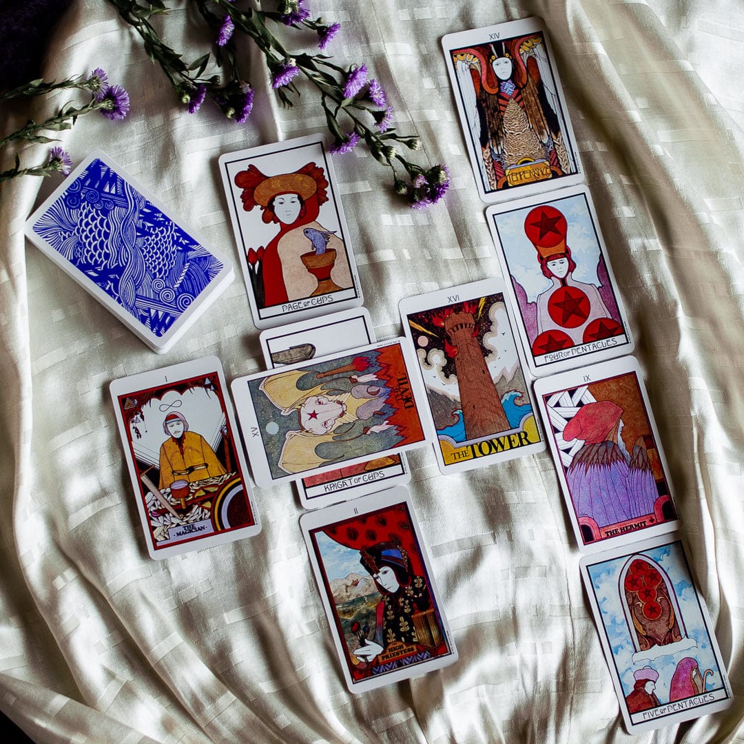 Aquarian Tarot by David Palladini – 78-Card Deck with