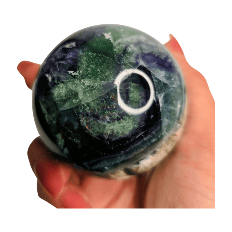 Fluorite Feather Sphere