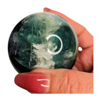 Fluorite Feather Sphere