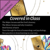 Tarot 101 - Pre-Recorded Zoom Class