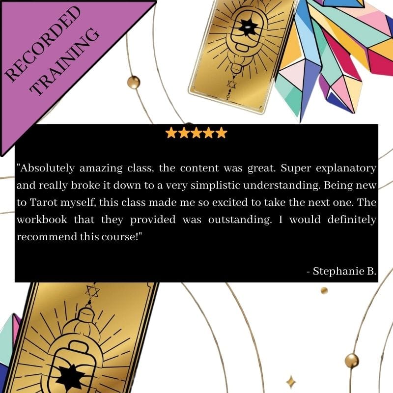 Tarot 101 - Pre-Recorded Zoom Class