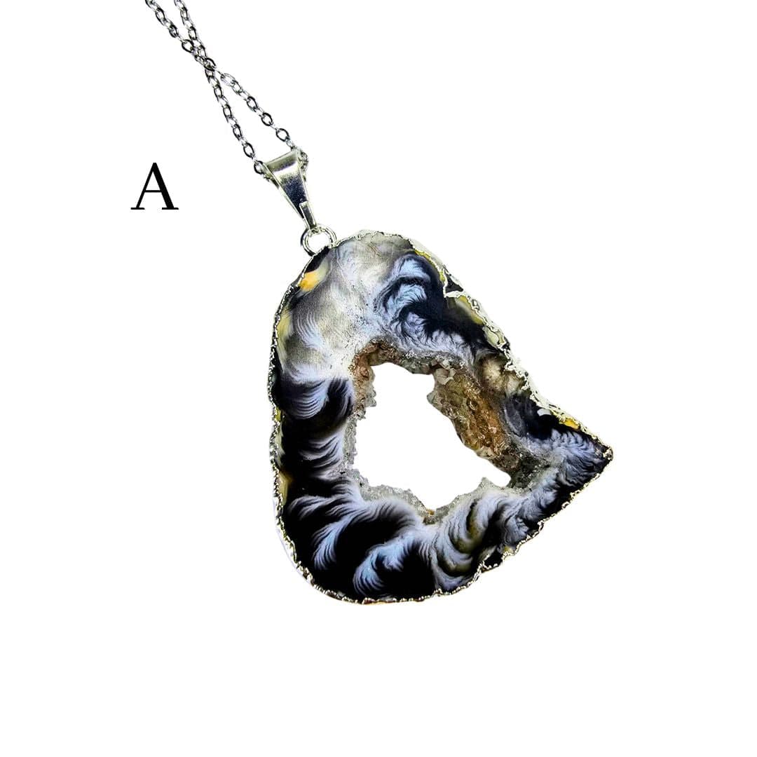 Agate Druzy Pendant