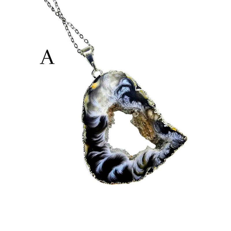 Agate Druzy Pendant