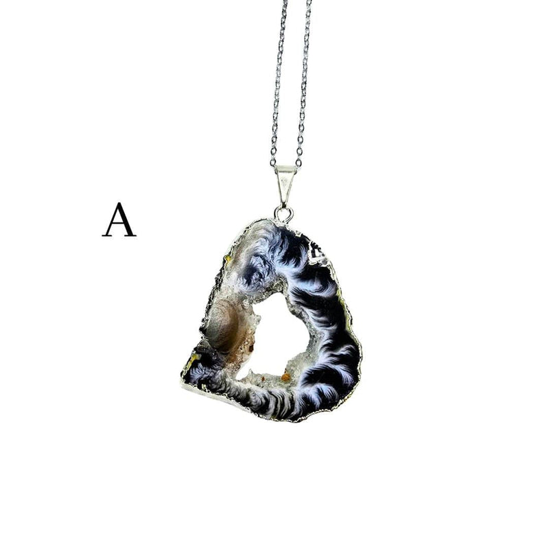 Agate Druzy Pendant