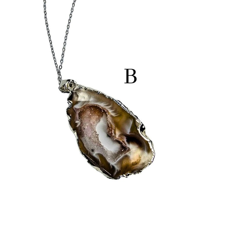 Agate Druzy Pendant