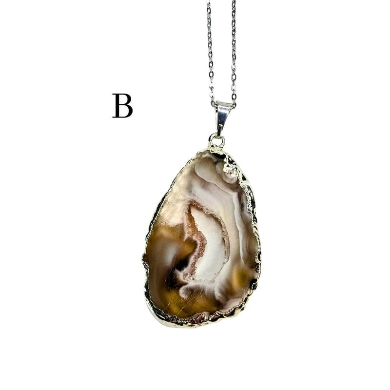 Agate Druzy Pendant