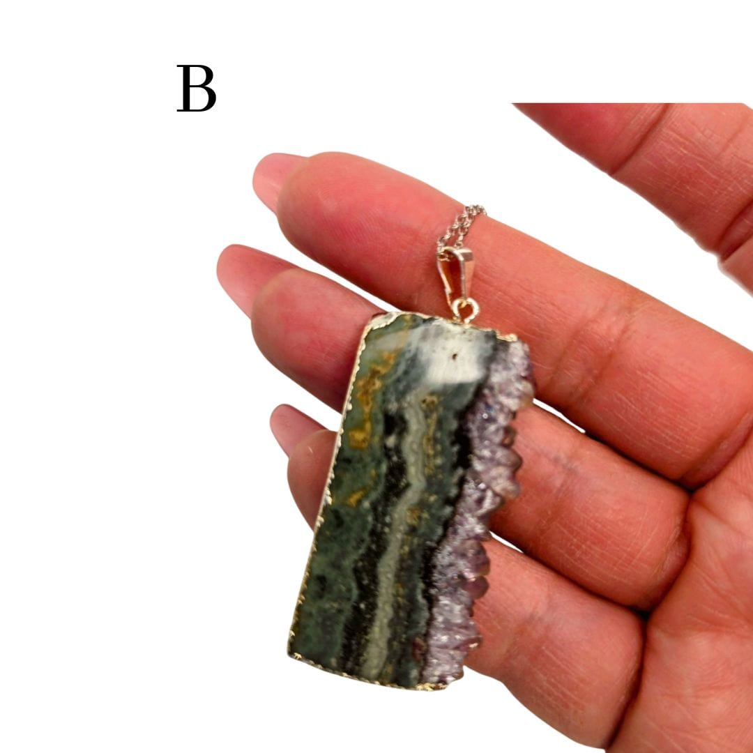 Amethyst Cluster Pendant