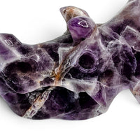 Amethyst Triceratops Skull