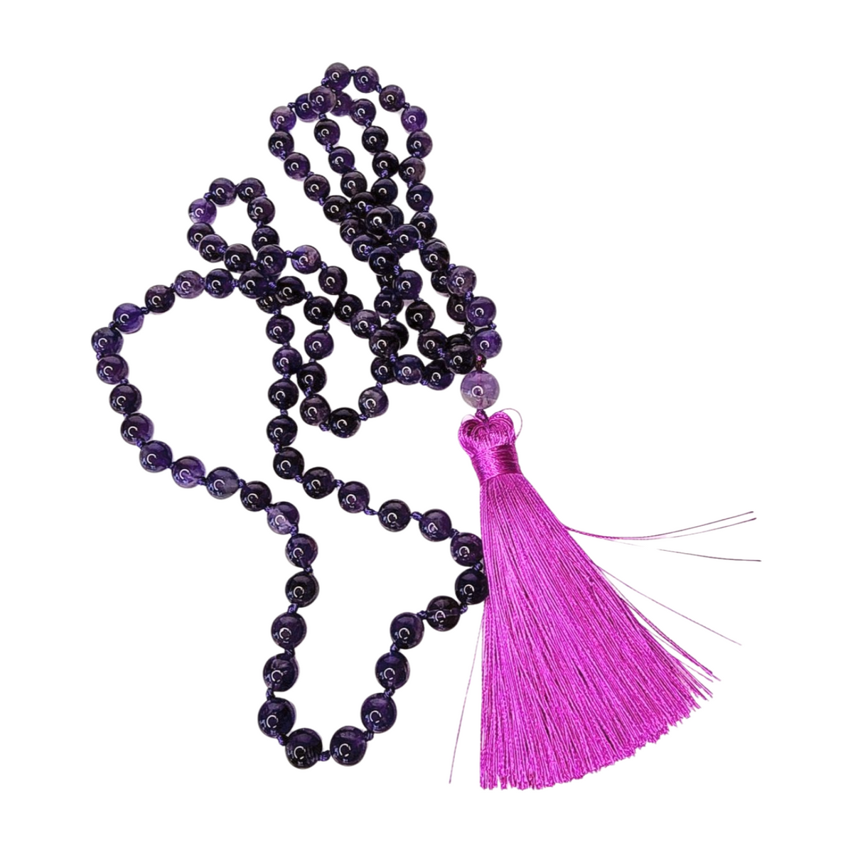 Amethyst Mala (48 Inches)