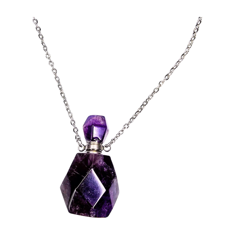 Crystal Bottle Pendant (24 inches)