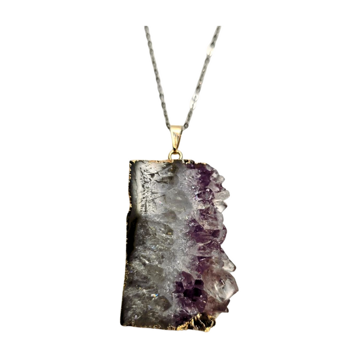 Amethyst Cluster Pendant