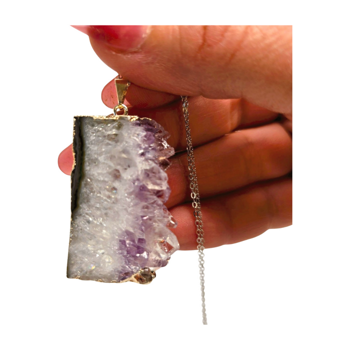 Amethyst Cluster Pendant