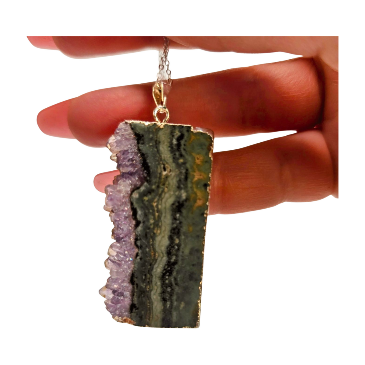 Amethyst Cluster Pendant