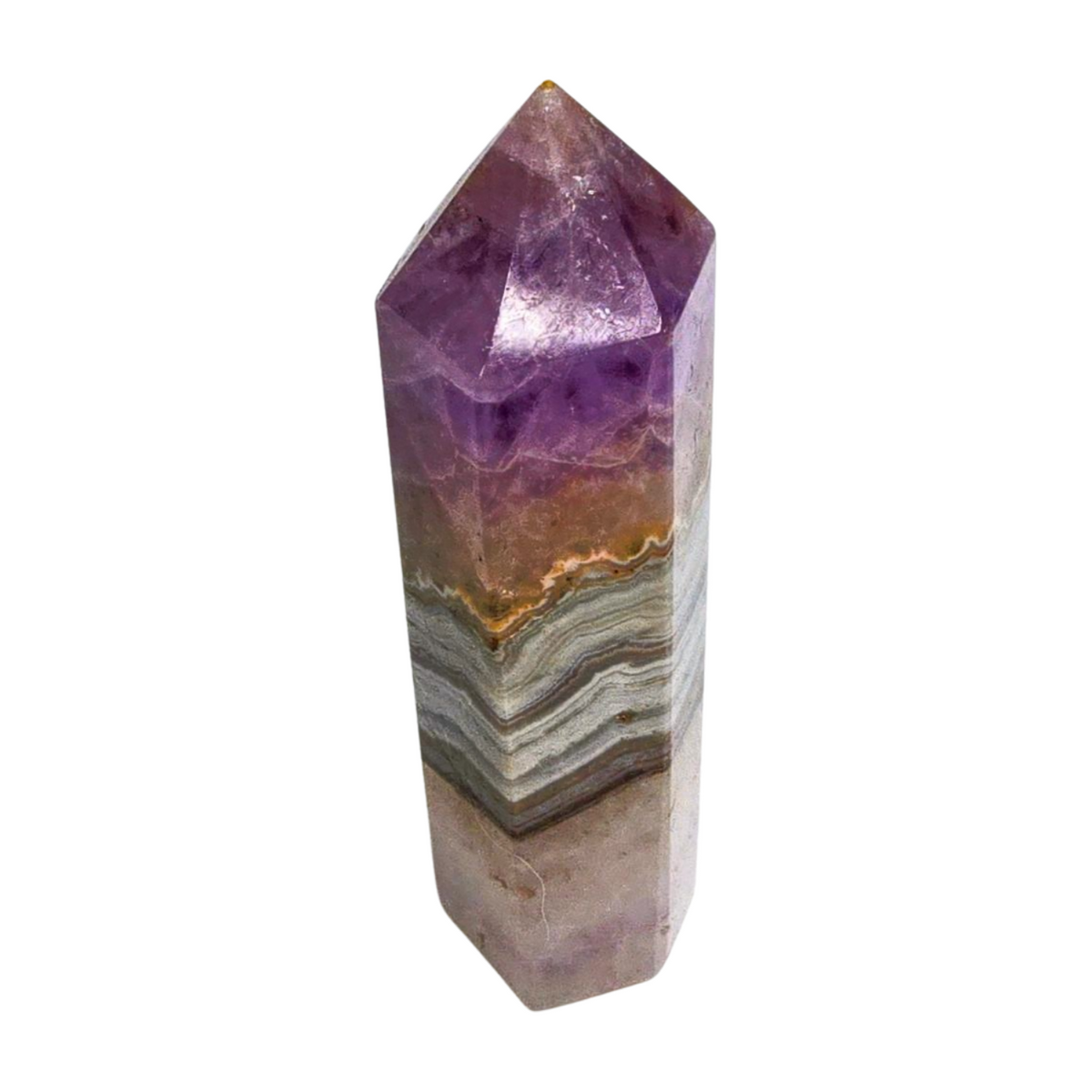 Amethyst Crazy Lace Agate Tower - Small