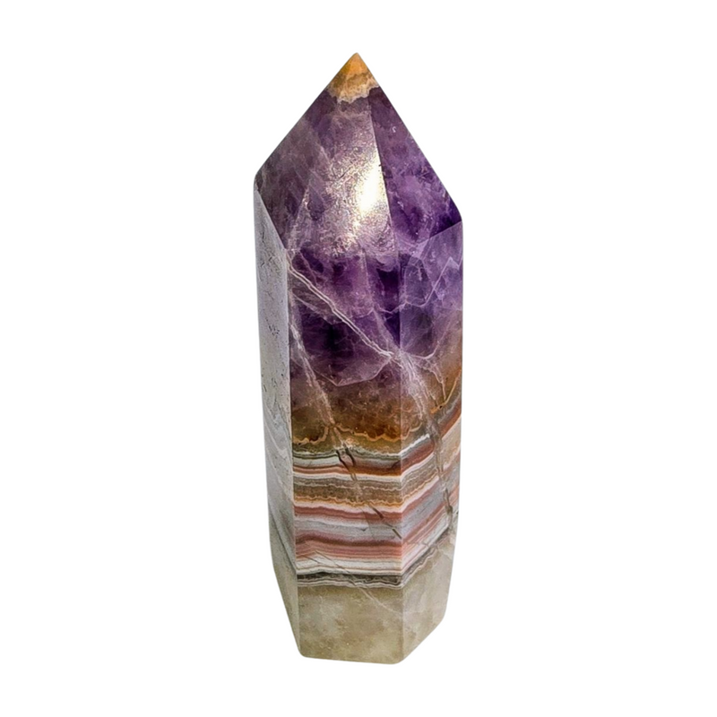 Amethyst Crazy Lace Agate Tower - Small