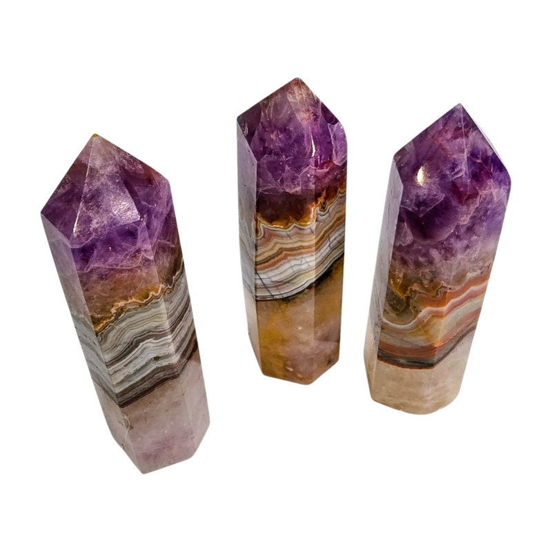 Amethyst Crazy Lace Agate Tower - Small