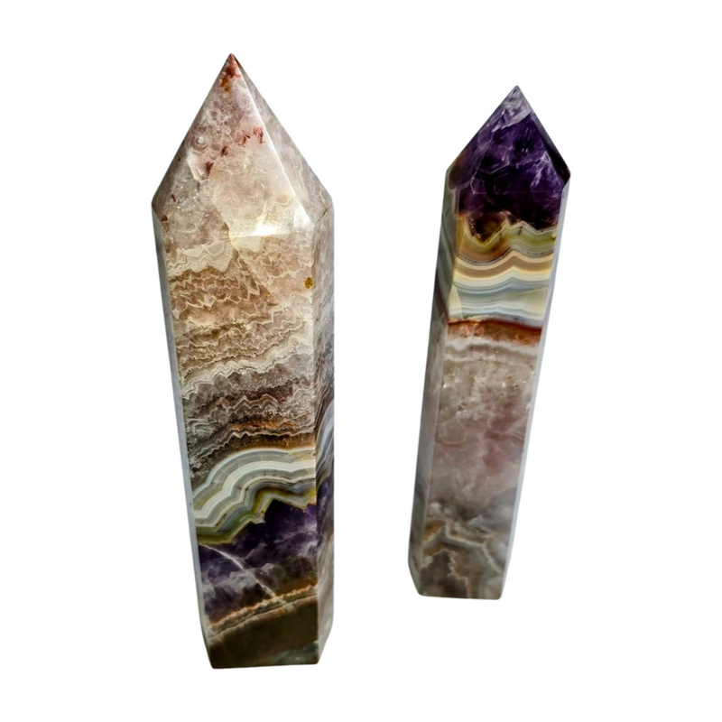 Amethyst Crazy Lace Agate Tower - Large