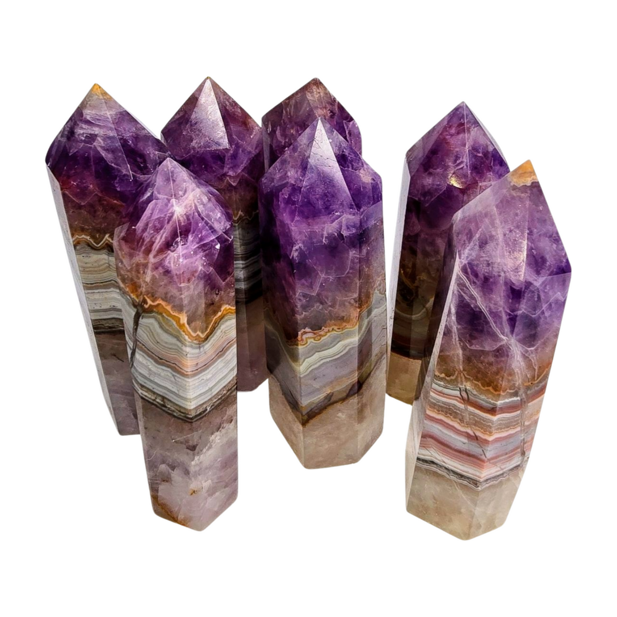 Amethyst Crazy Lace Agate Tower - Small