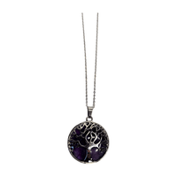 Amethyst Tree of Life Pendant