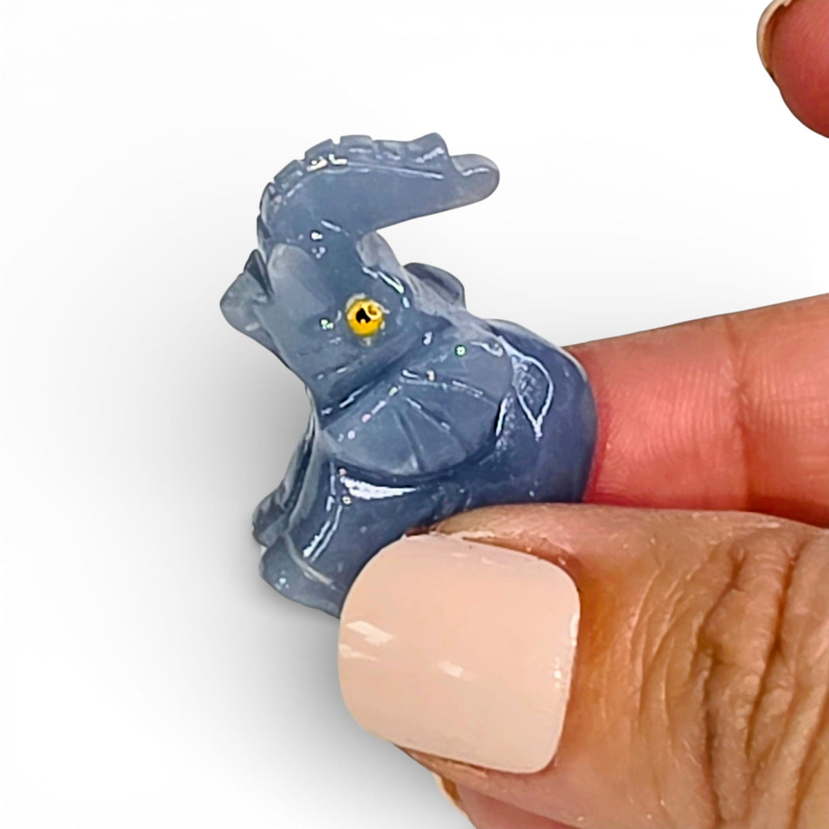 Angelite Elephant - Extra Small