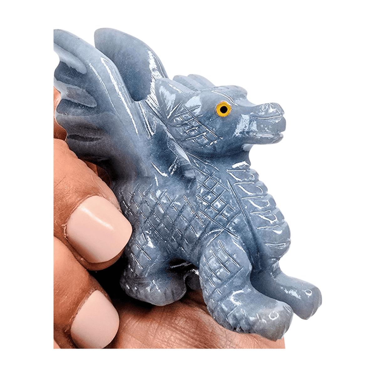 Angelite Dragon with Wings - Small