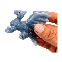 Angelite Dragon with Wings - Small