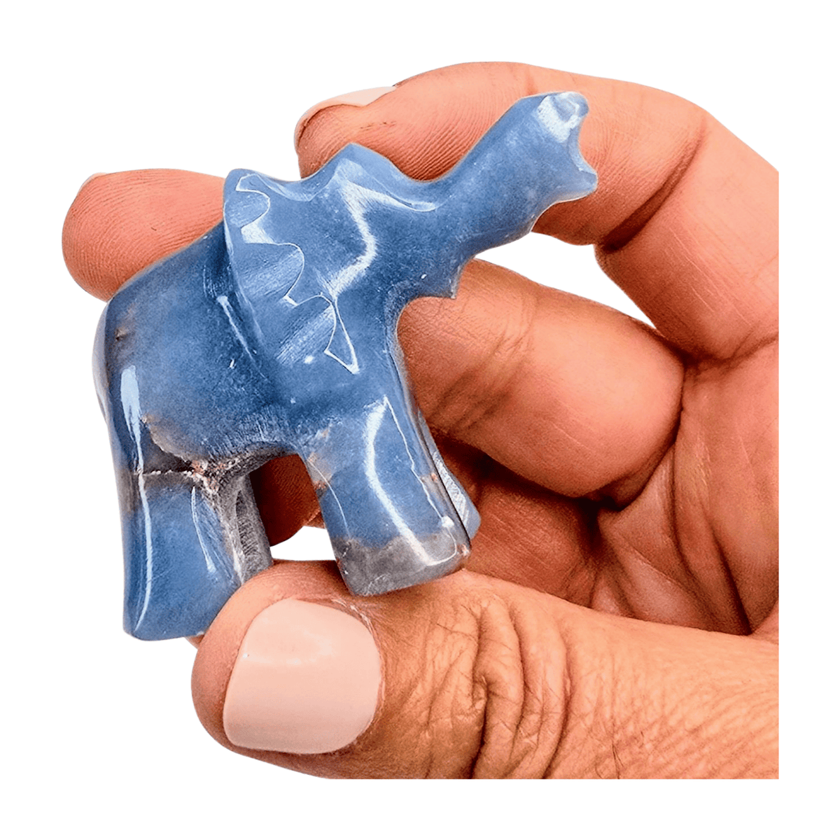 Angelite Elephant - Small