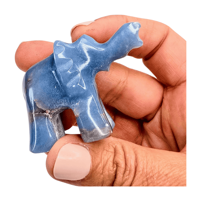 Angelite Elephant - Small
