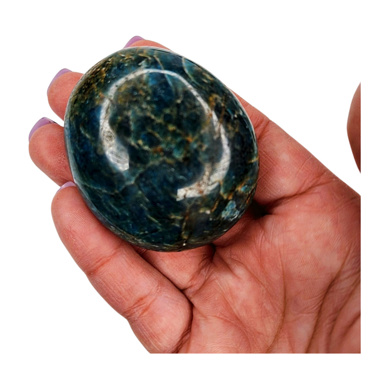 Blue Apatite Palm Stone