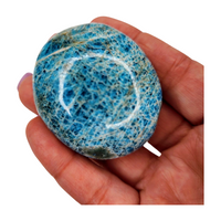 Blue Apatite Palm Stone