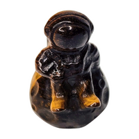 Astronaut on Moon (Tiger's Eye or Strawberry Quartz)