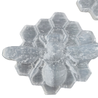 Selenite Bee with Hive