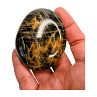 Black Moonstone Palm Stone