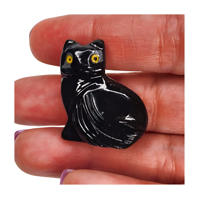 Black Onyx Cat - Miniature