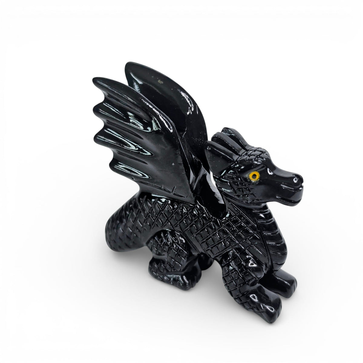 Black Onyx Dragon with Wings